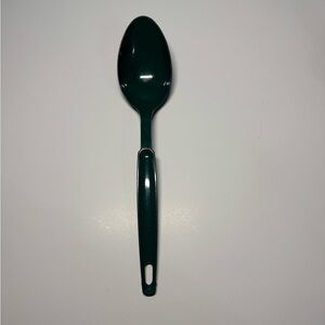 VTG Ekco solid serving spoon green nylon plastic 11”